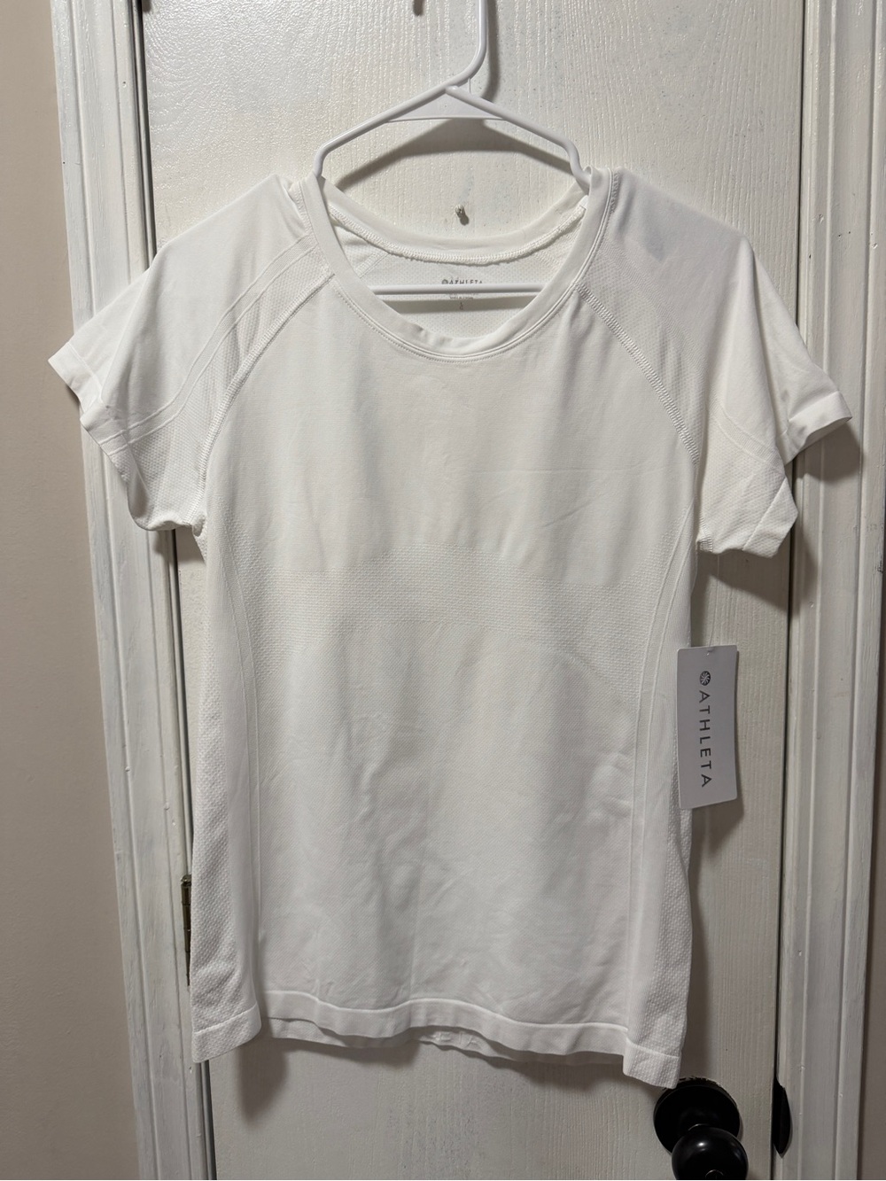 Athleta White Short-Sleeve Performance Tee